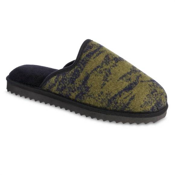 NEW ISOTONER men's recycled cooper scuff slipper in olive - Picture 1 of 5